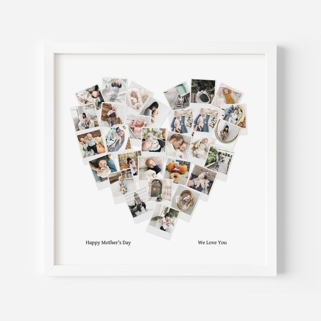 Heart Photo Collage Frame