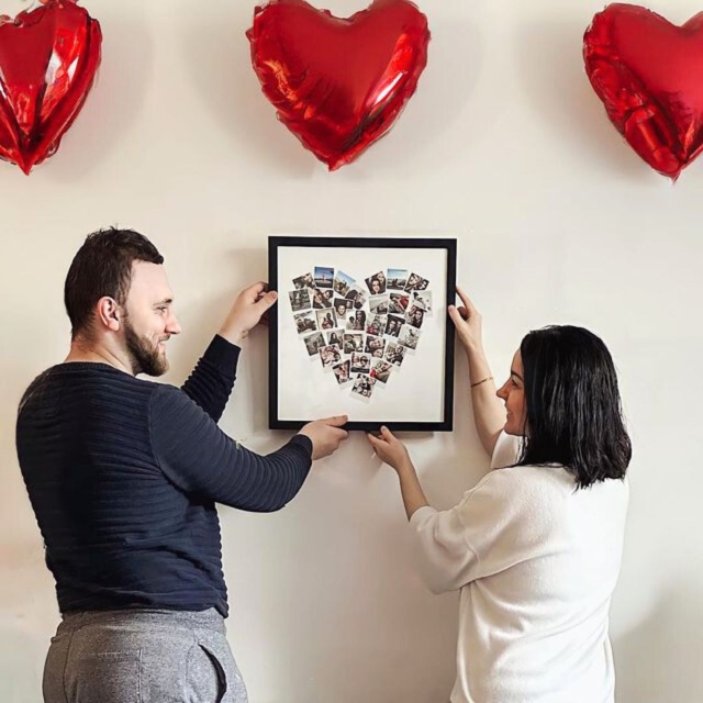 Heart Photo Collage Valentine's Gift