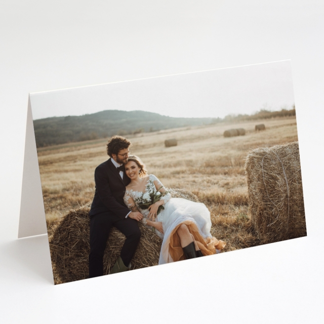 Full Photo Wedding Thank You Card