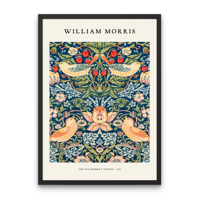 WILLIAM MORRIS - THE STRAWBERRY THIEVES FRAMED POSTER