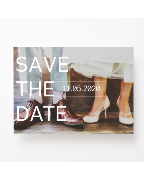Full Image Save The Date Card Front