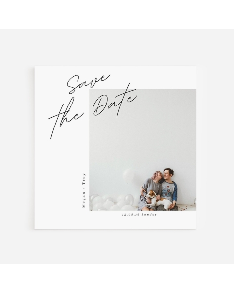 Me And You Save The Date Card