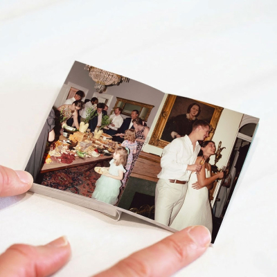 Mini Wedding Album On A White Background