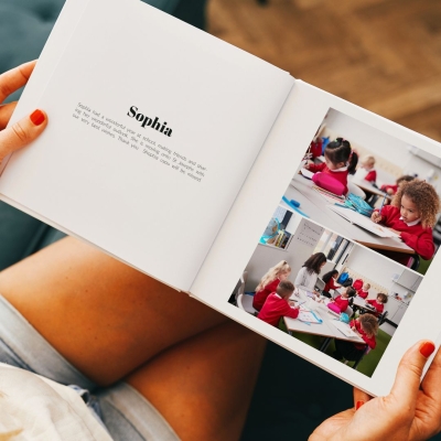 School Photo Year Book With Text