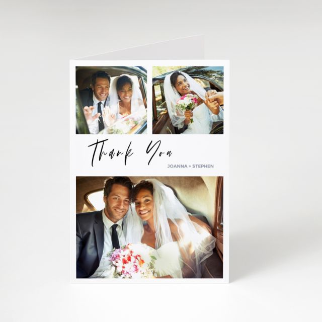 Blessed Wedding Photo Card