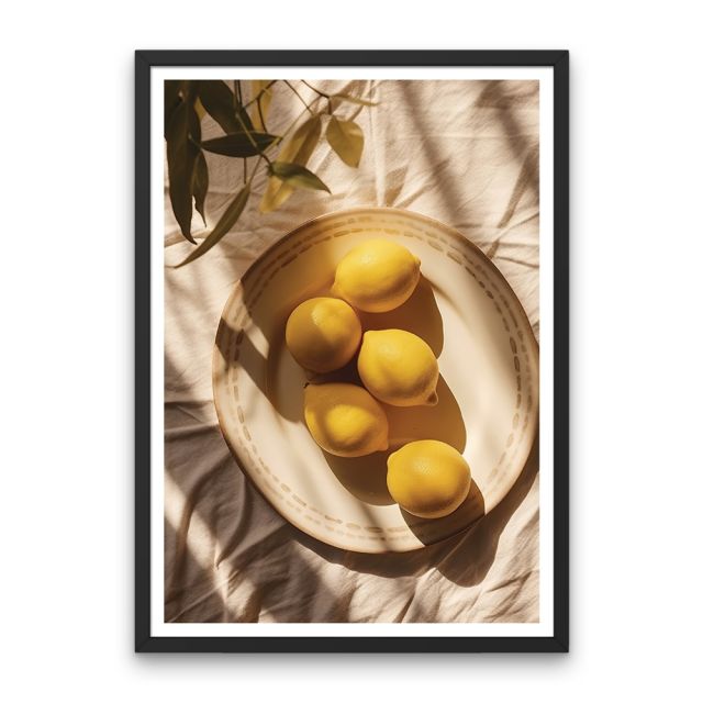Lemons In Evening Poster