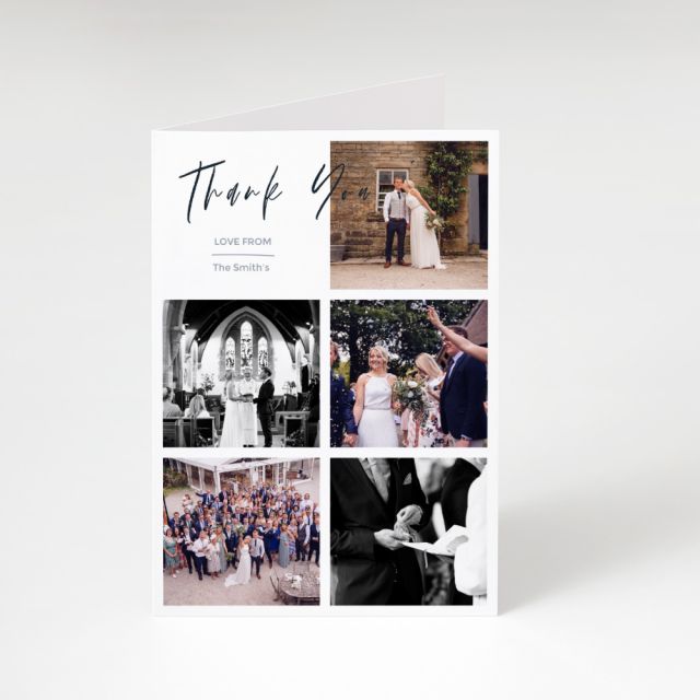 Together Wedding Photo Thank You Card