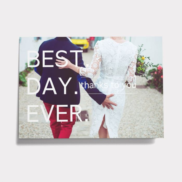 Best Day Ever Thank You Card