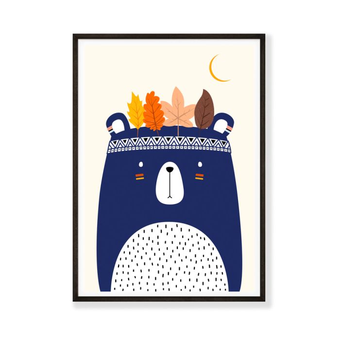 Cute Little Bear Poster By Boris Draschoff Black
