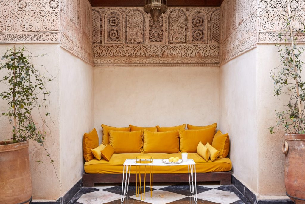 A Contemporary Moroccan Interior at El Fenn, Marrakech