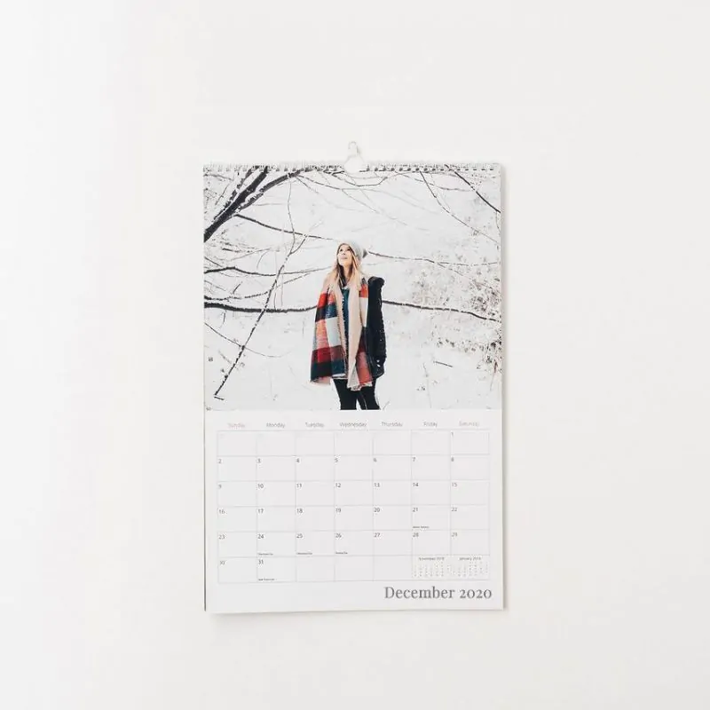 calendar on the wall