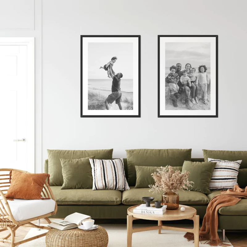 Large print frames discount
