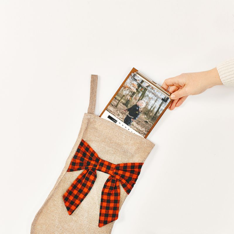 Wooden Calender in a stocking