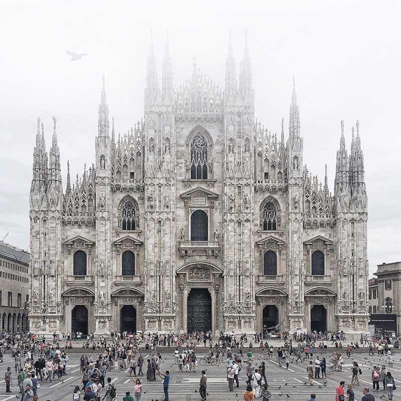 Image shows a grand and stunning building that is perfectly symmetrical. The image proves the effectiveness of Symmetry, an iphone photography tip by Anddicted.