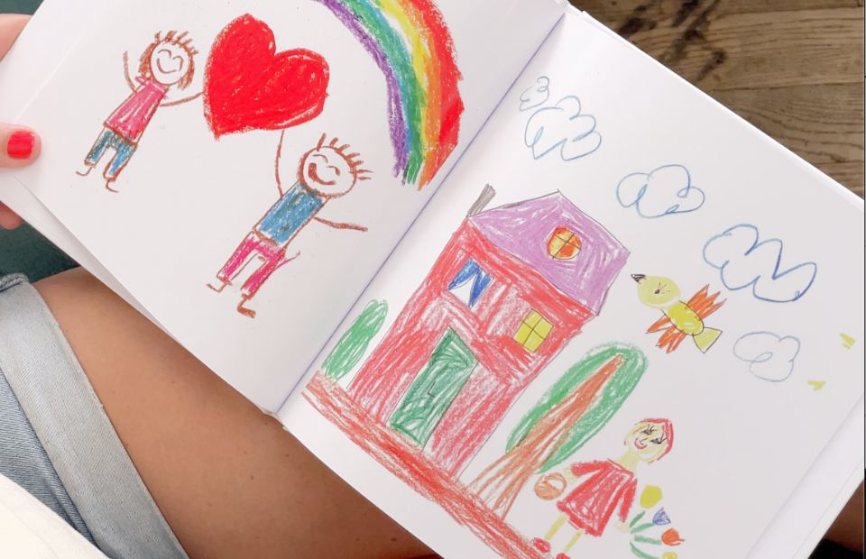 Create a Beautiful Kids Artwork Book!