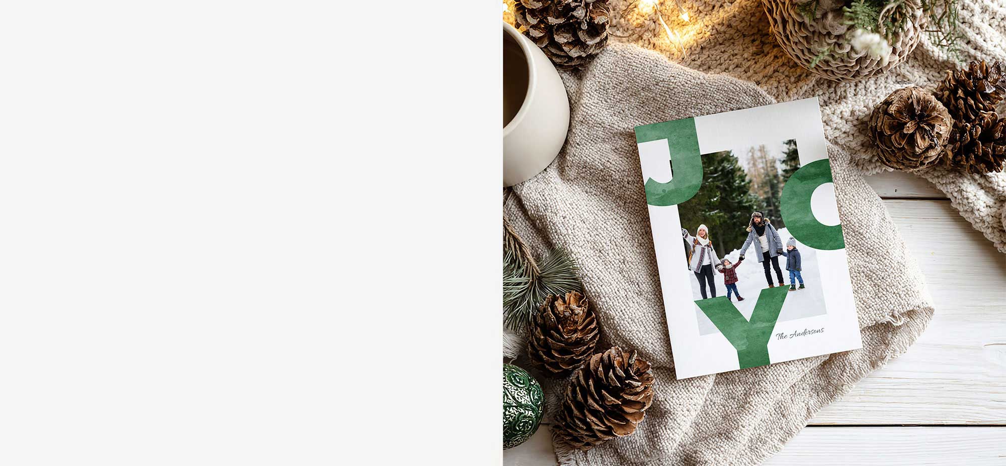 Joy Holiday Photo Card Example Image