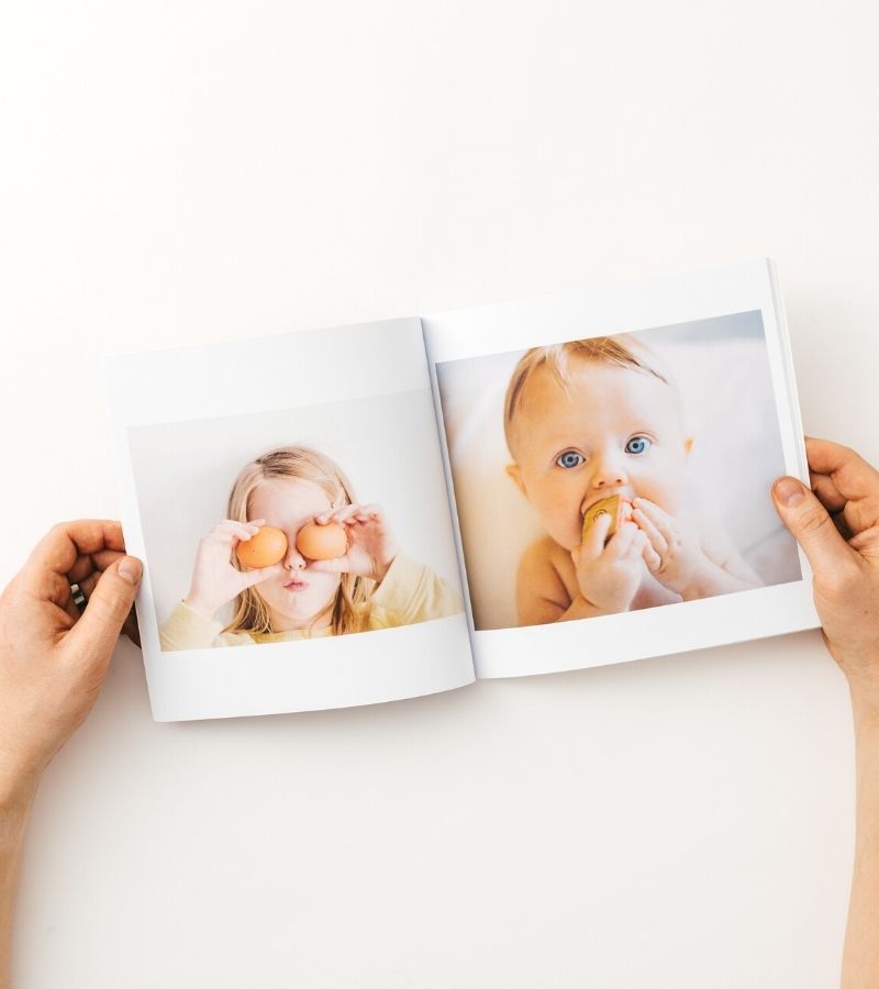 Personalised baby photo album