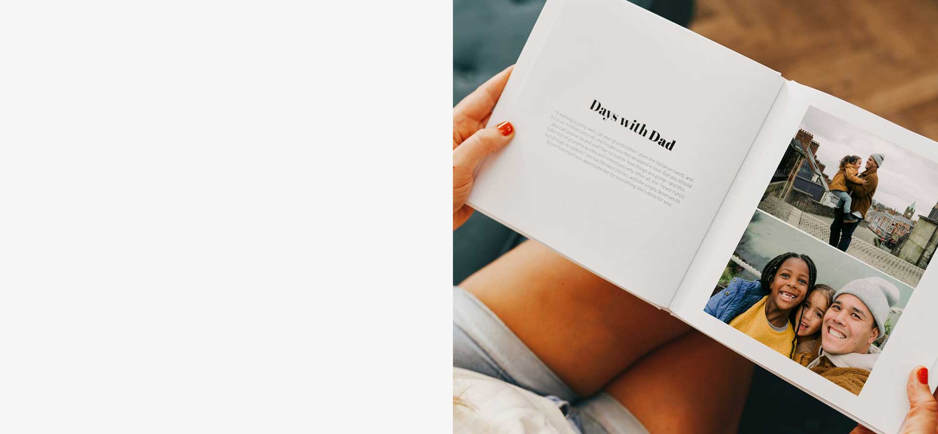 Caption Photo Book Example Image