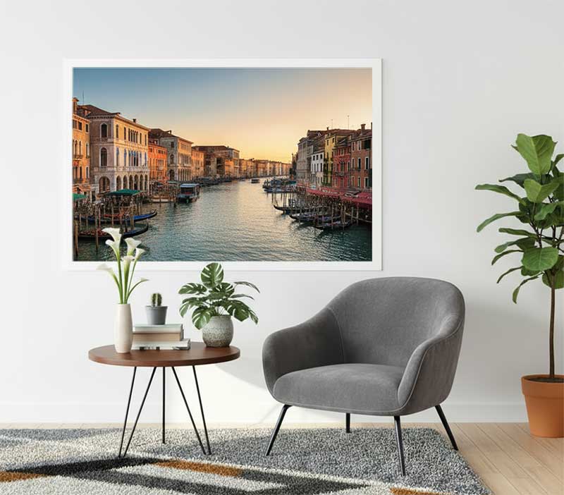 Giclée prints in a home