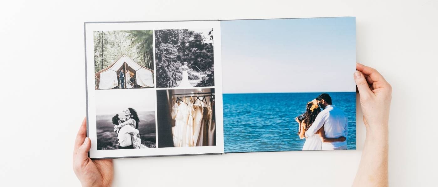 Honeymoon Photo Album, Personalised Couple Book