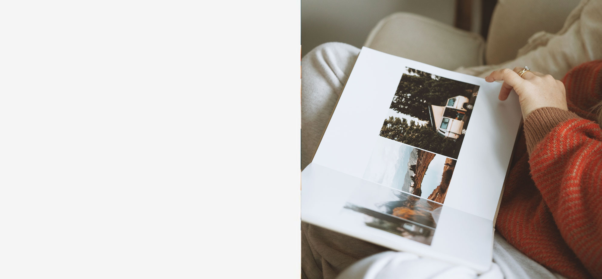 Luxury layflat photo book printed in the UK with thick pages and premium finish
