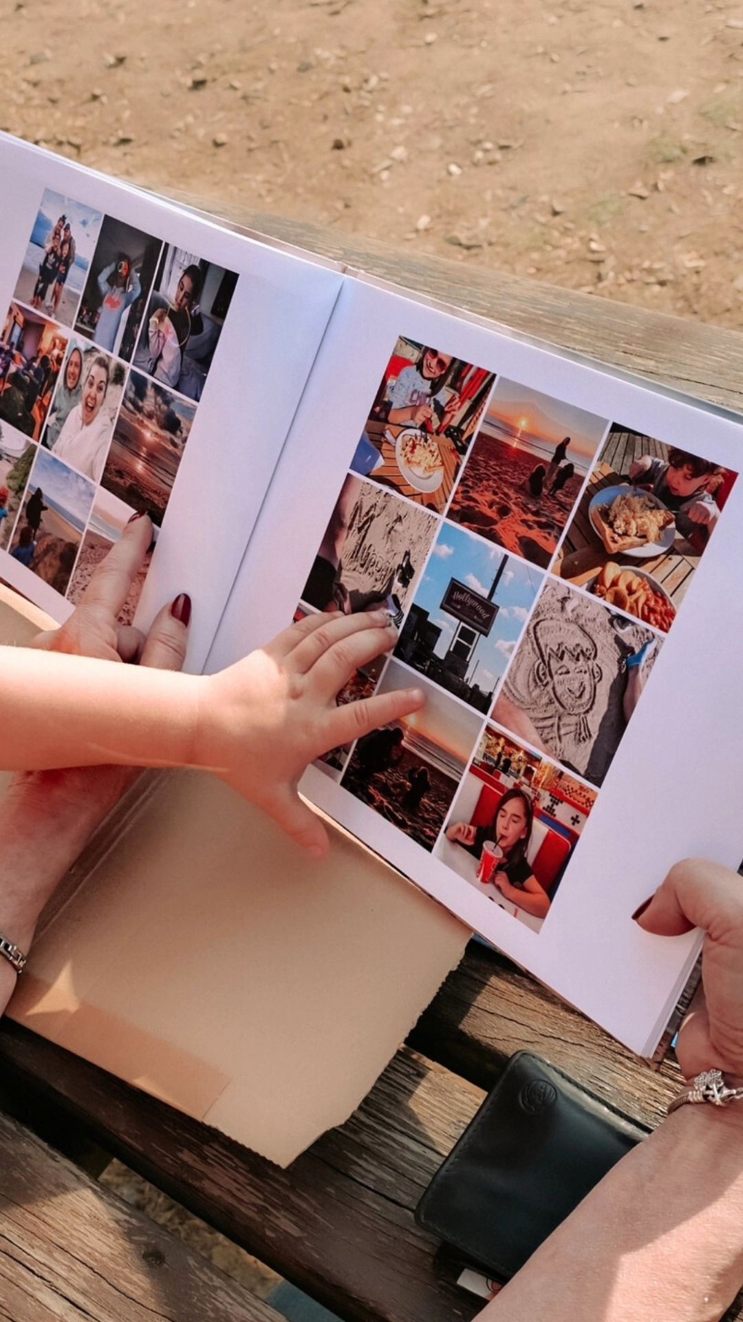 Family holiday photo book capturing summers in Hemsby