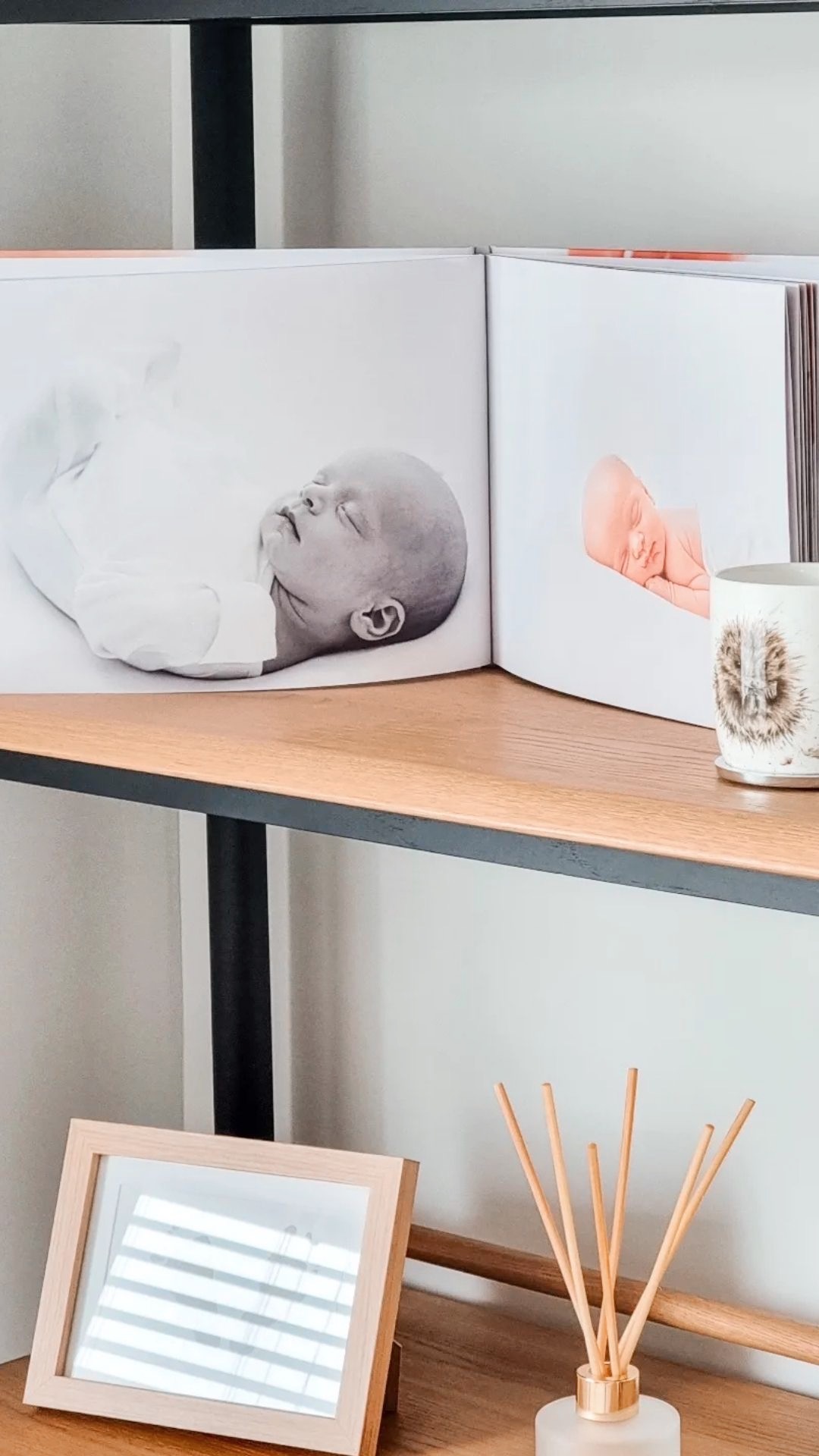 Hardcover baby photo books capturing early family memories