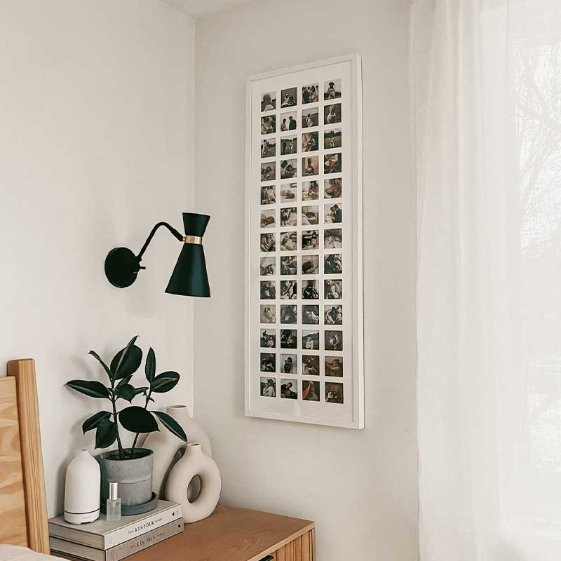 The Wedding Photo Frame On A Wall In A Beautiful Home